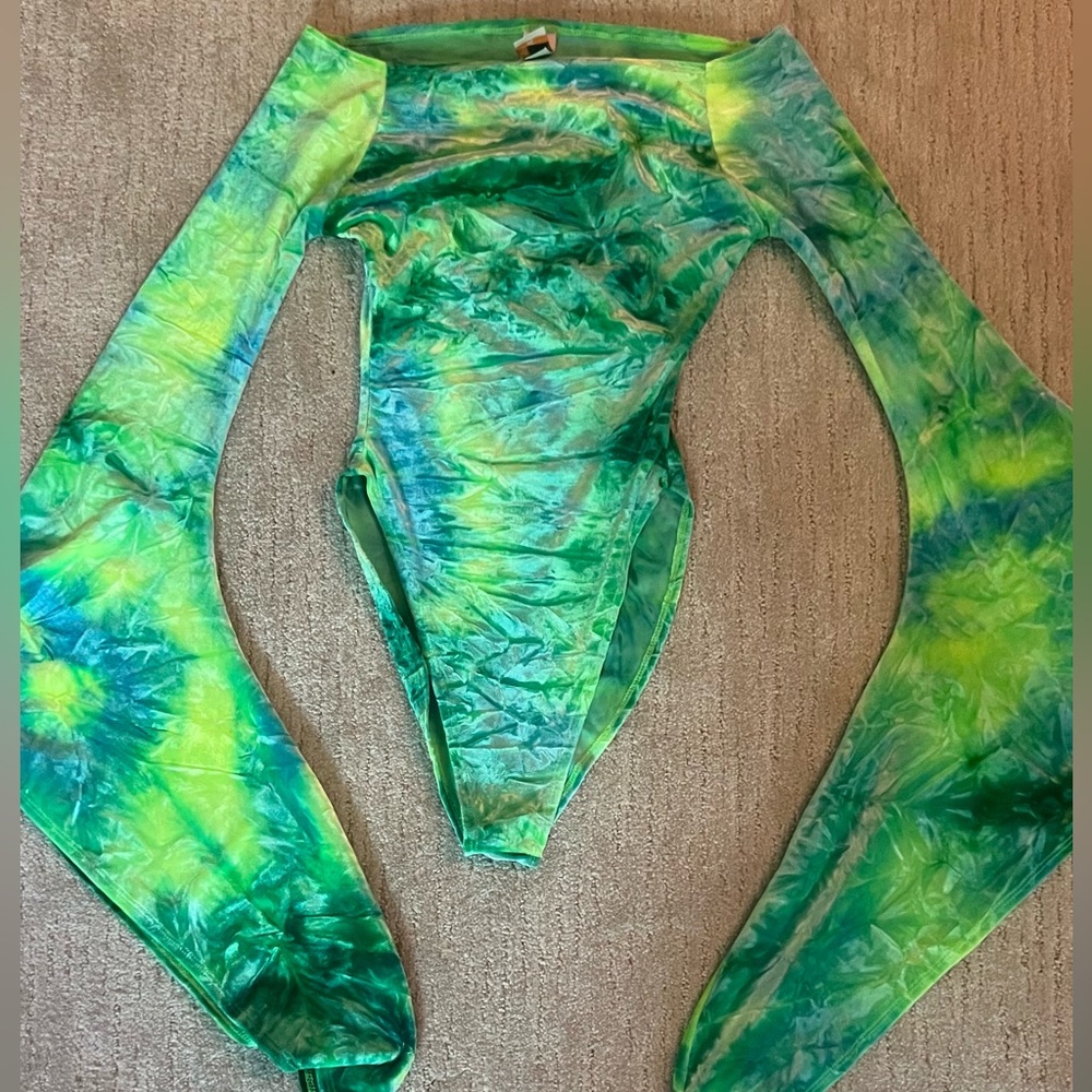 Raver Bodysuit Velvet Long sleeve